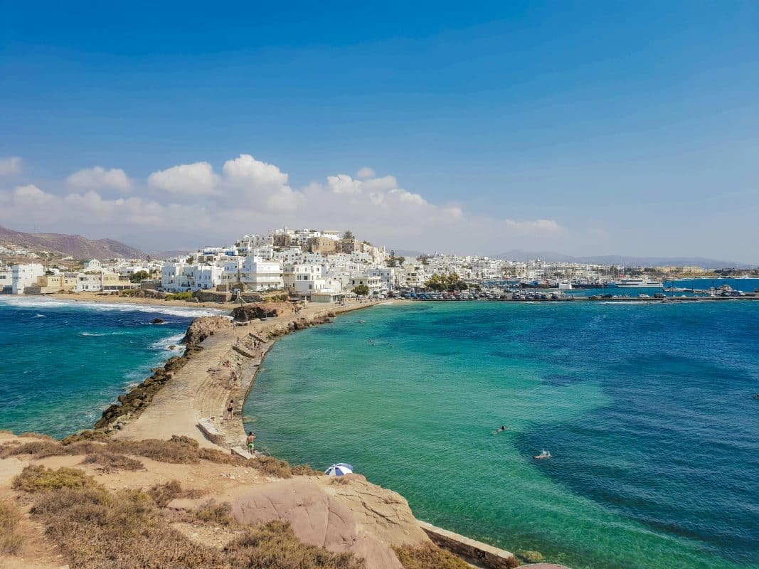 Naxos town port Greece affordable Greek island travel destination