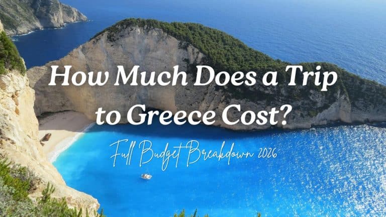How much does a trip to Greece cost featuring Navagio Beach on Zakynthos island