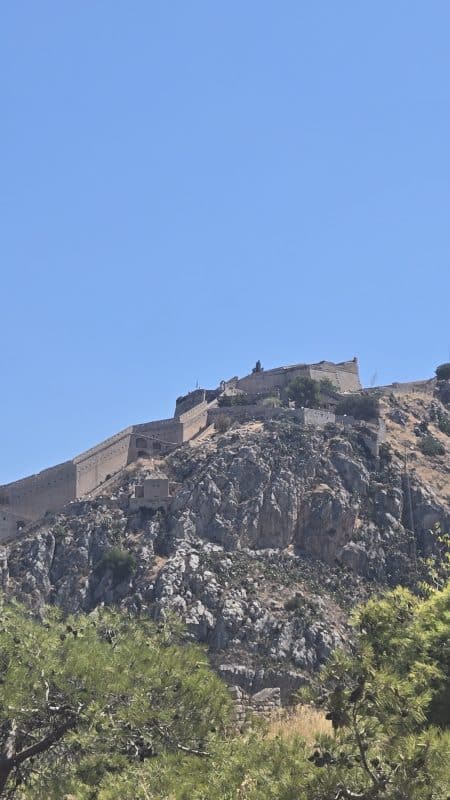 Palamidi Fortress overlooking Nafplio, Greece